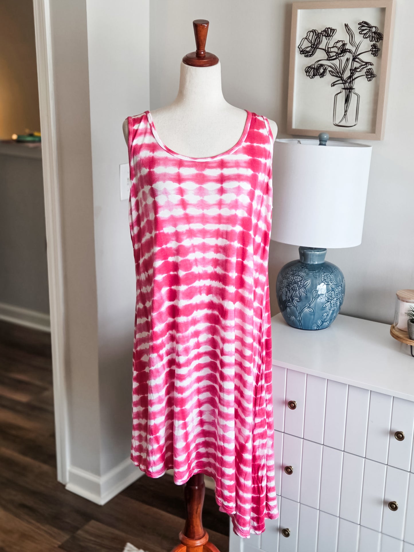 Pink Tie Dye Dress L