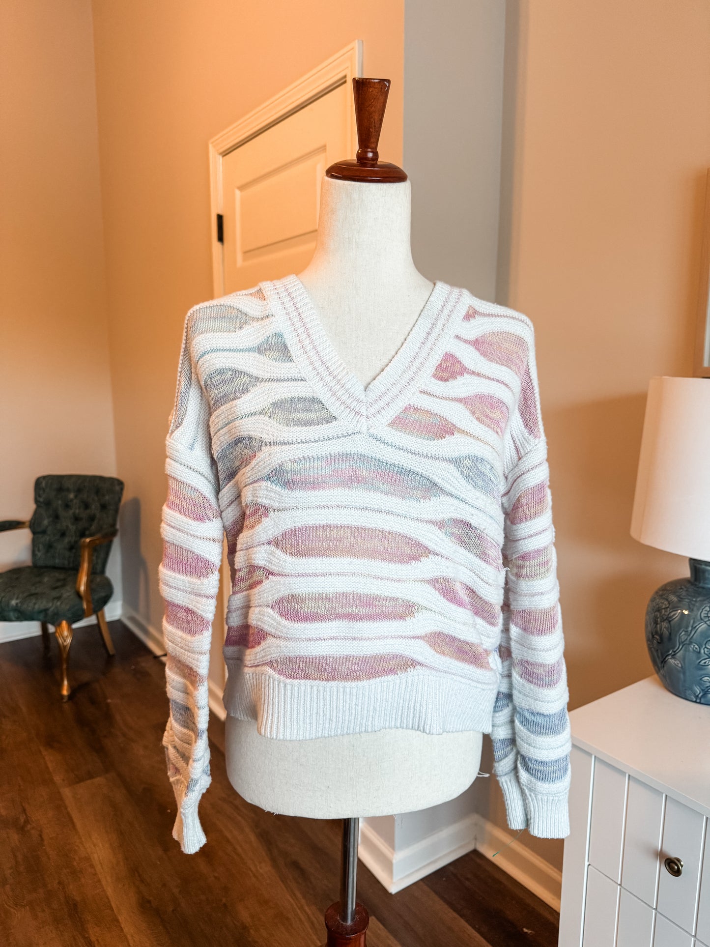 Multi Color Cropped Sweater S/M
