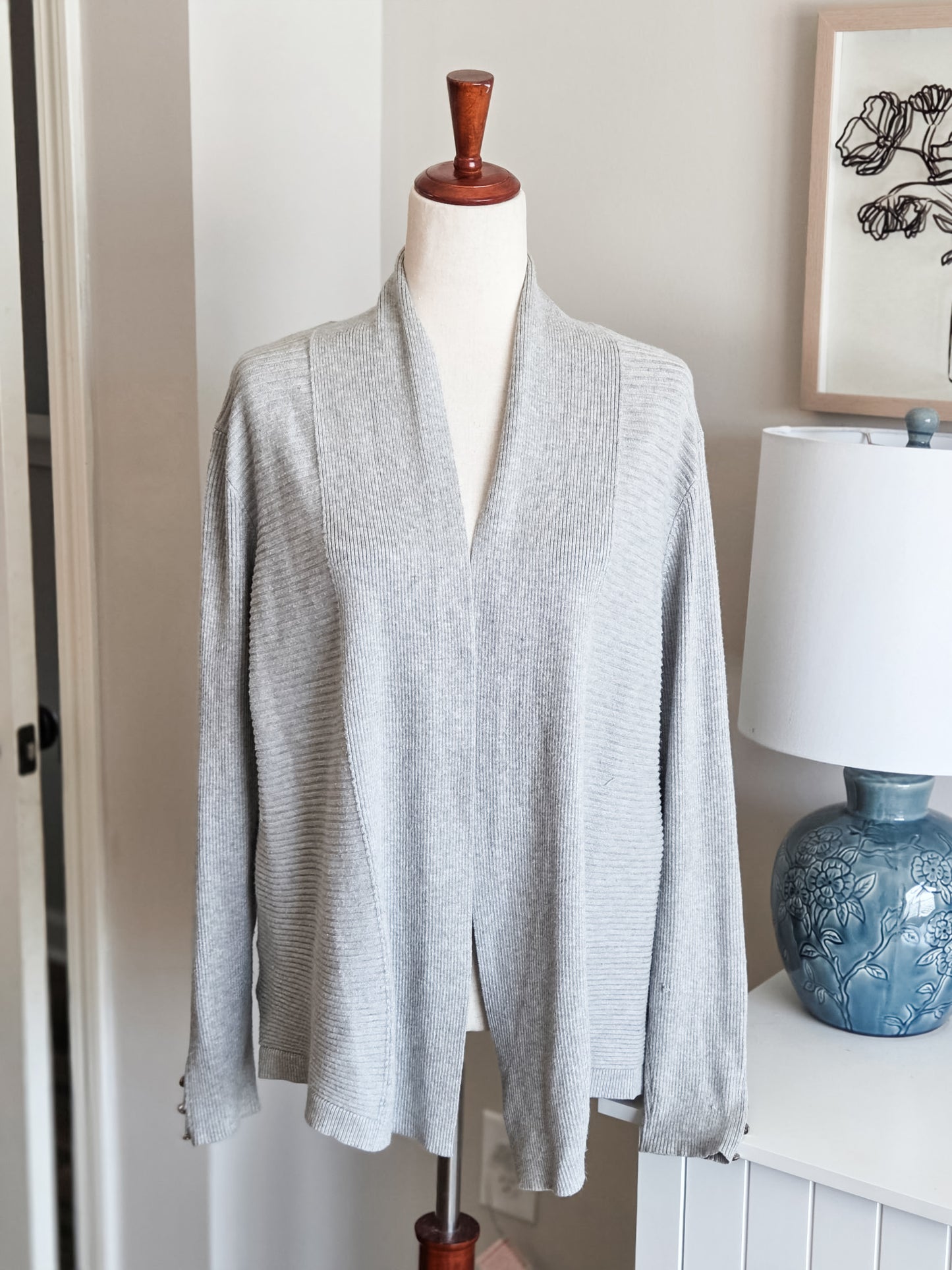 Gray Cardigan XL