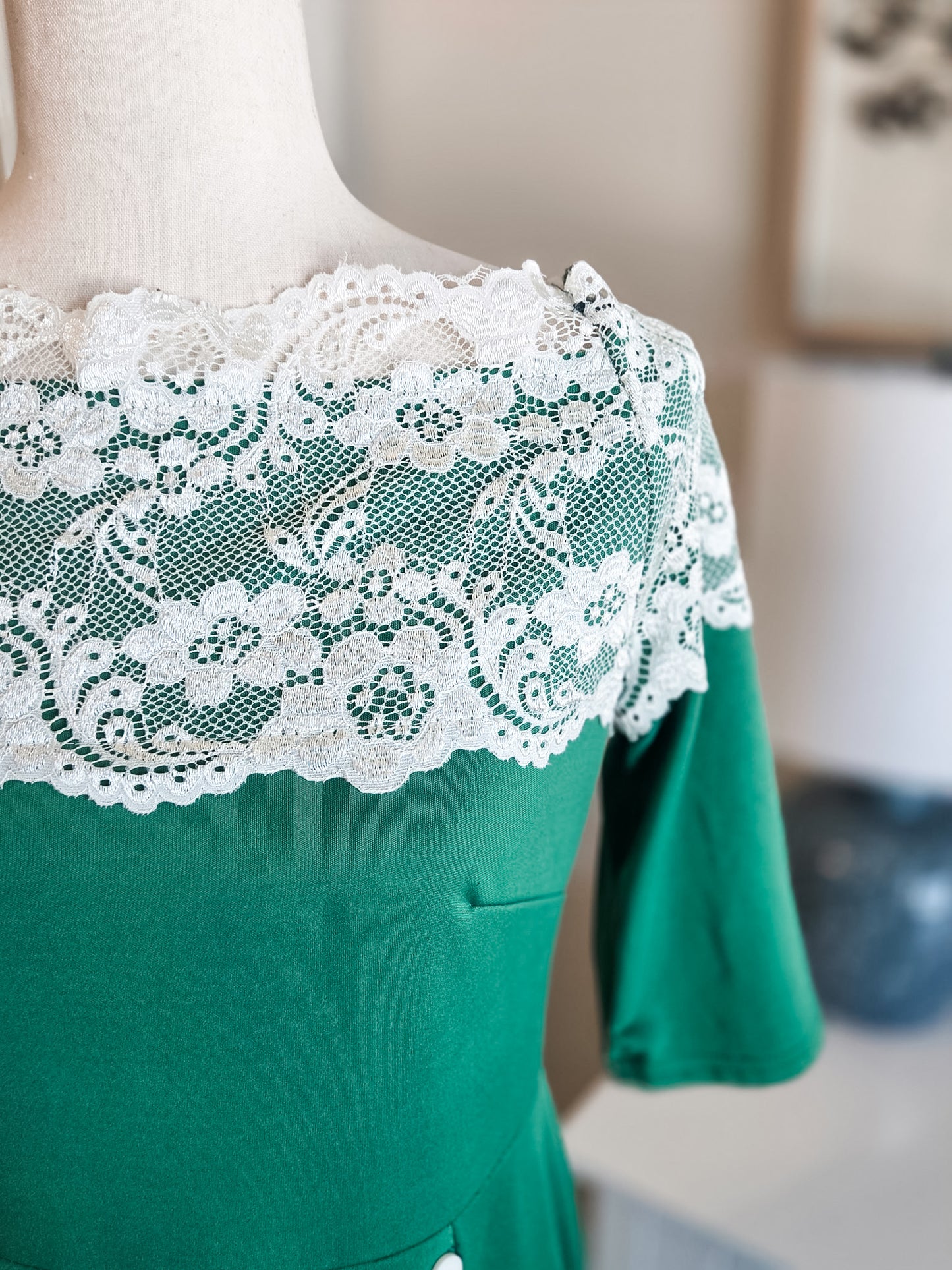 Green Retro Dress M/L