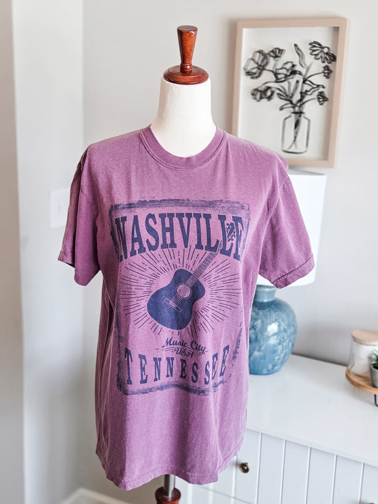 Purple Nashville Tee M