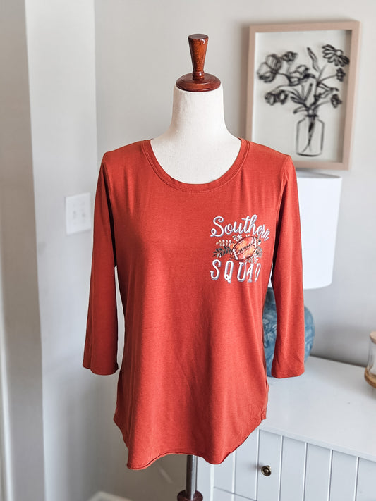Orange “Southern Squad” Tee S