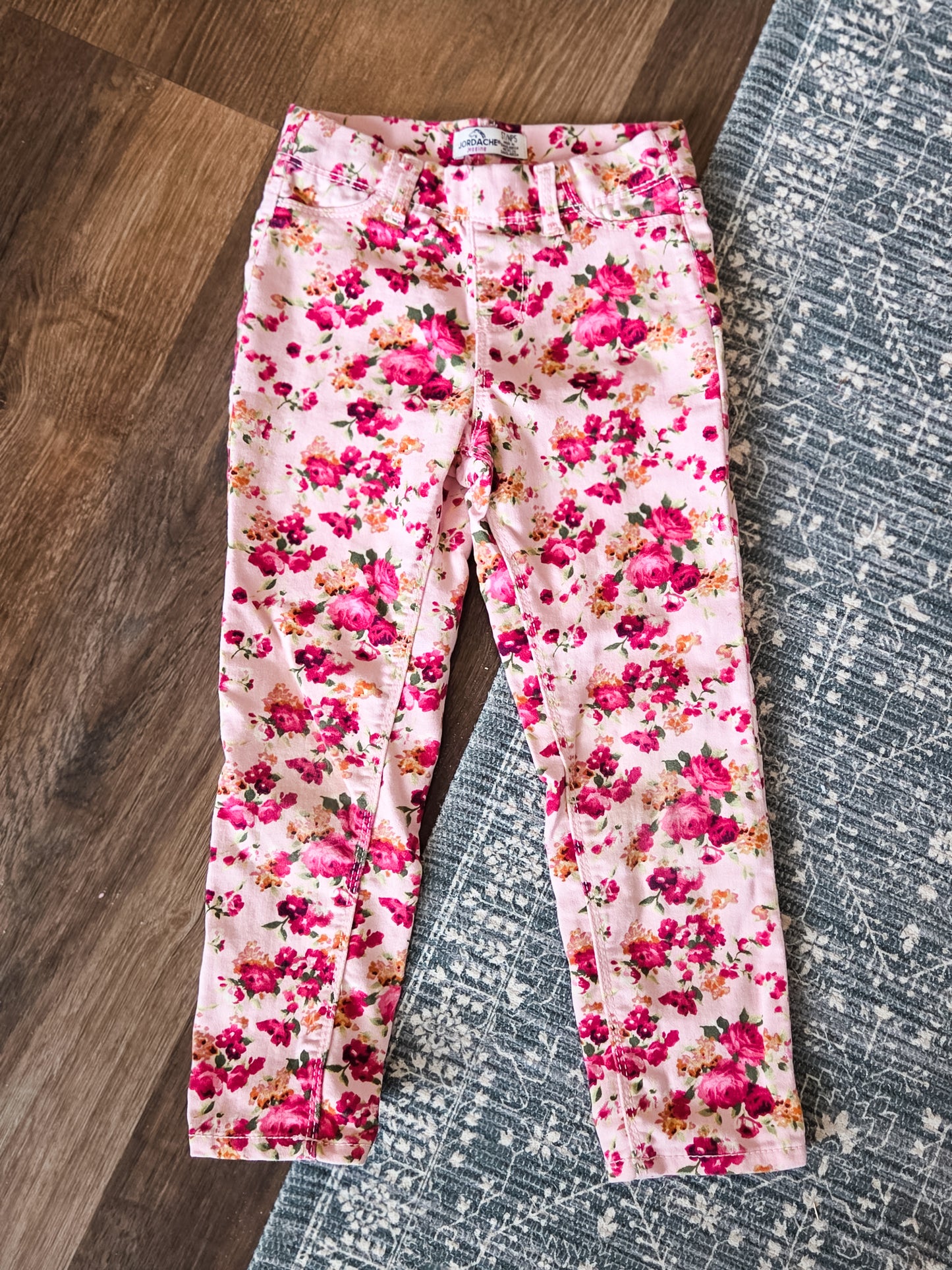 Pink Floral Pants 5T
