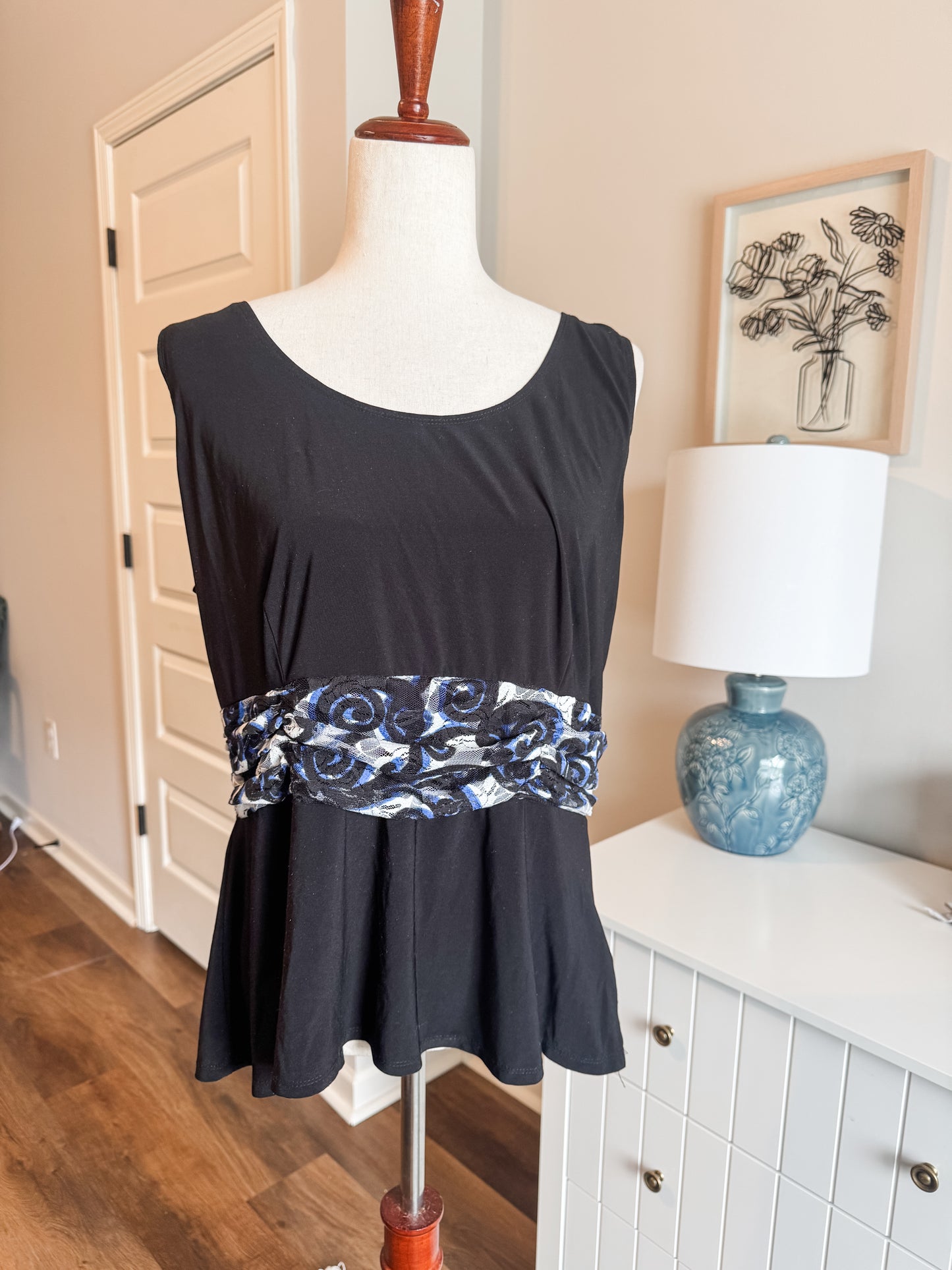 Black Tank with Lace 18