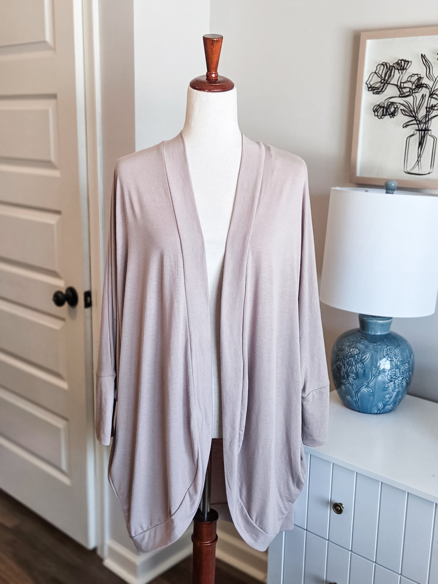 Mocha Pocket Cardigan 2X