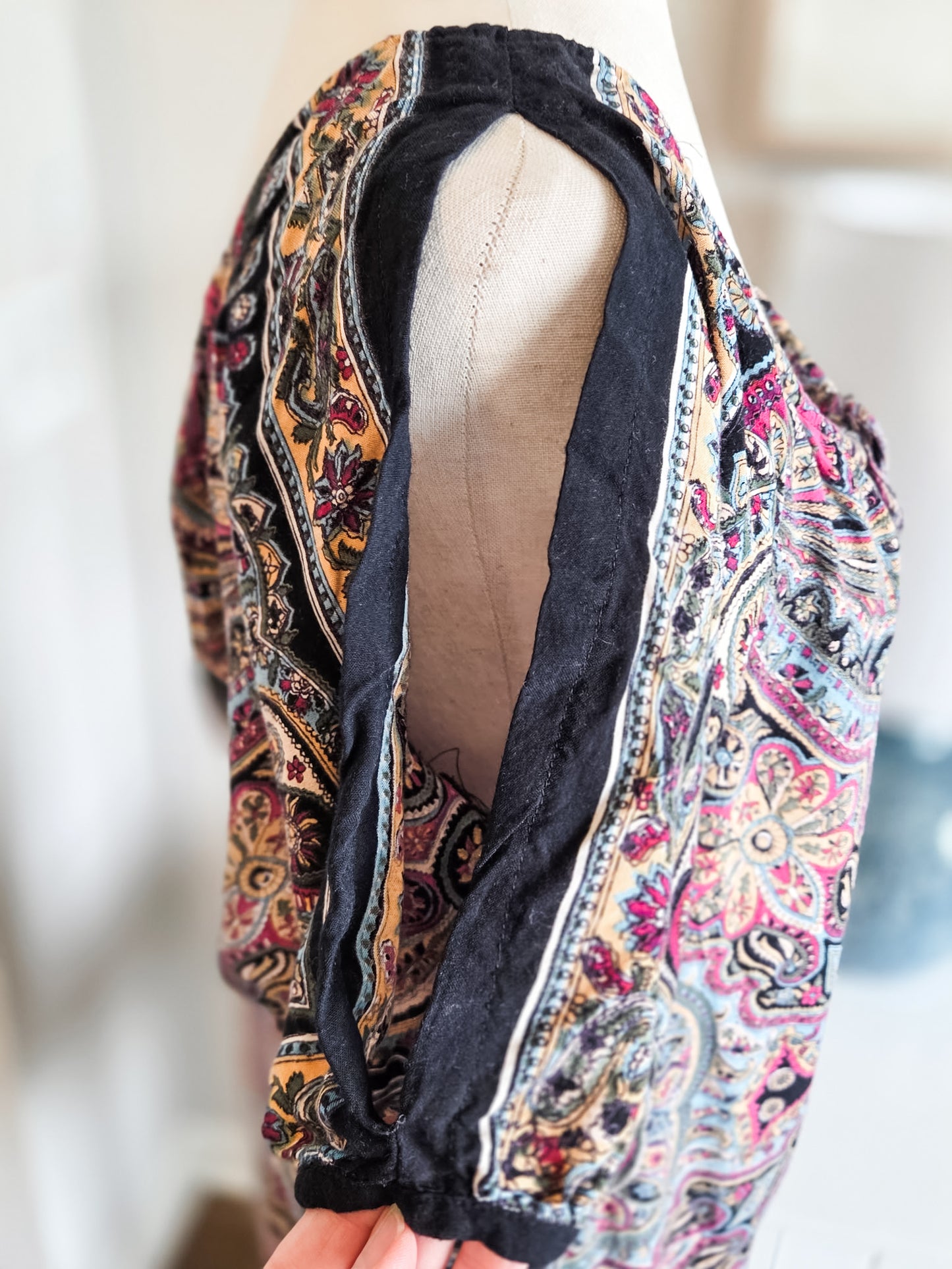 Multi Color Boho Dress M