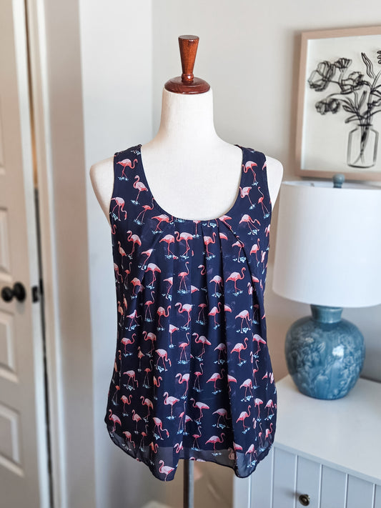 Flamingo Print Tank M