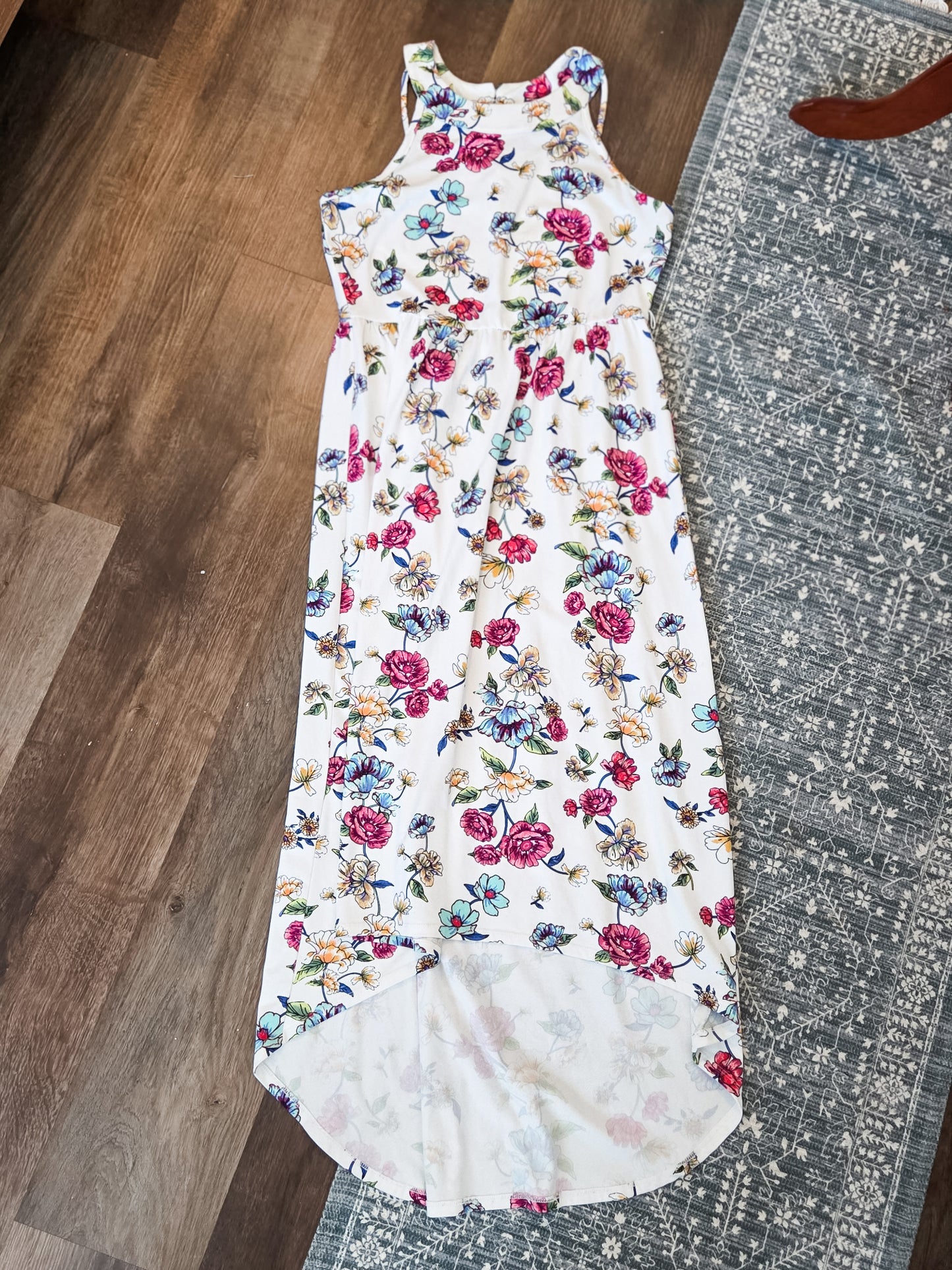White Floral Maxi Dress Youth 16