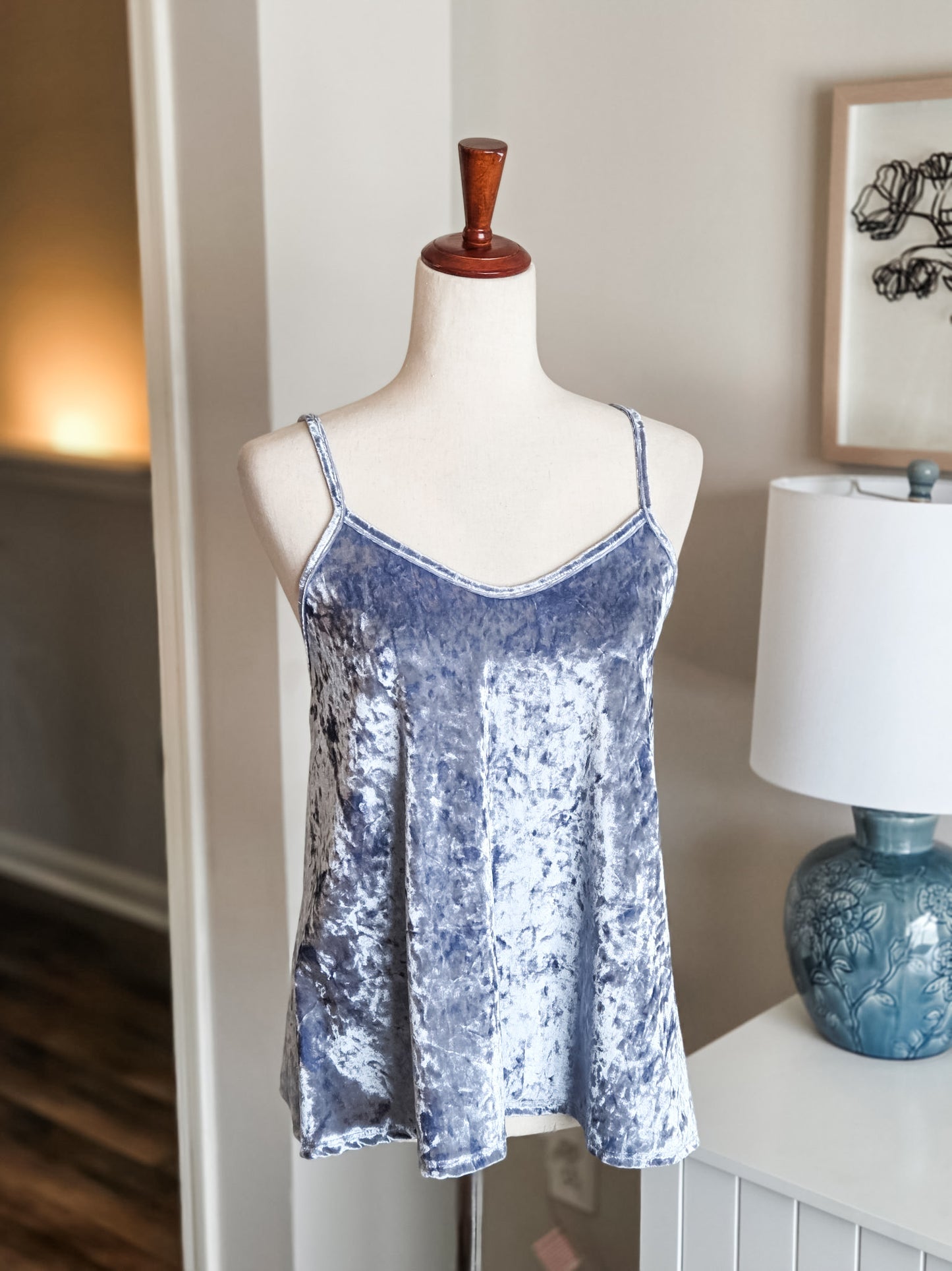 Blue Velvet Tank S/M
