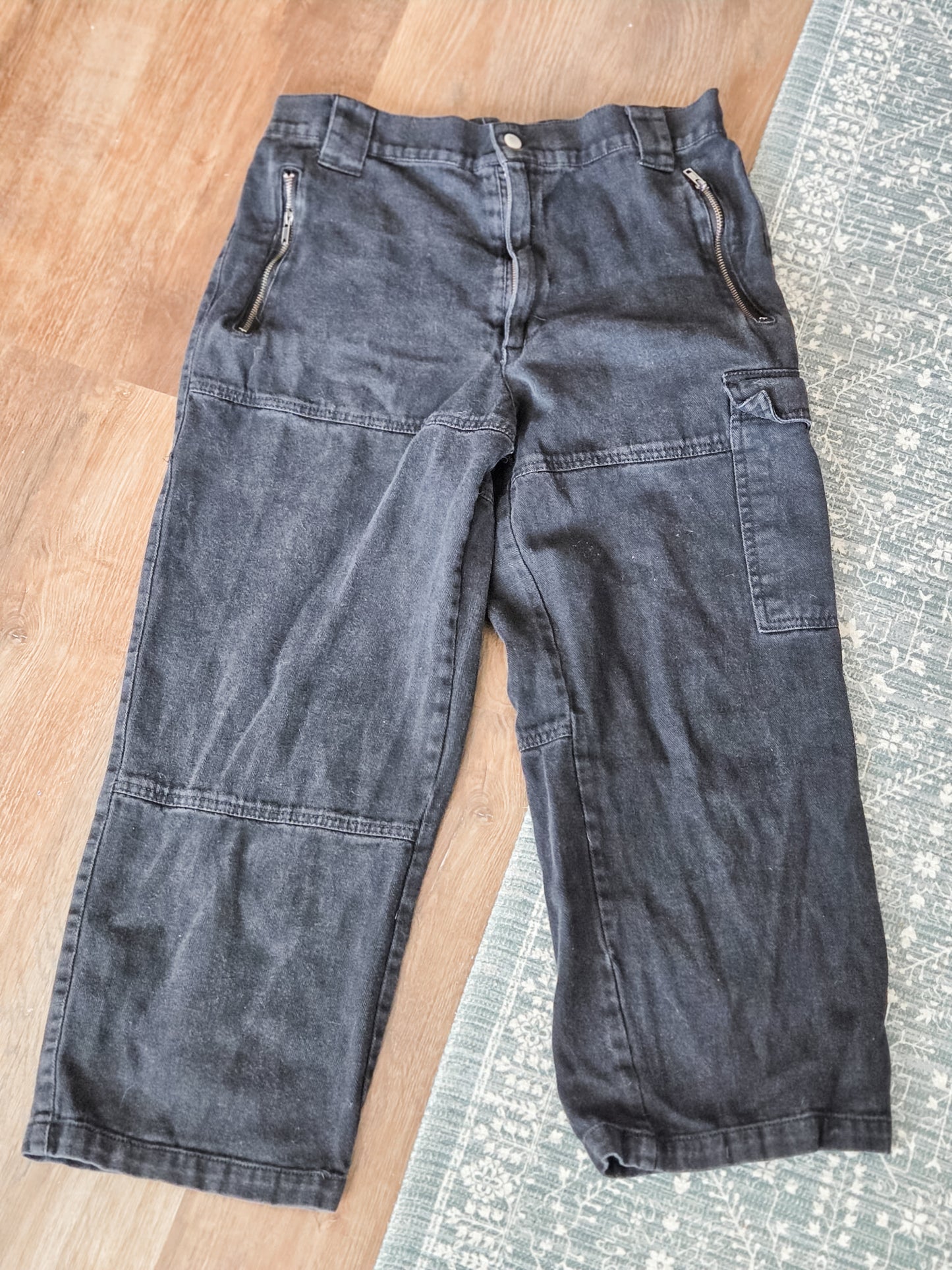 Black Cargo Pants 29