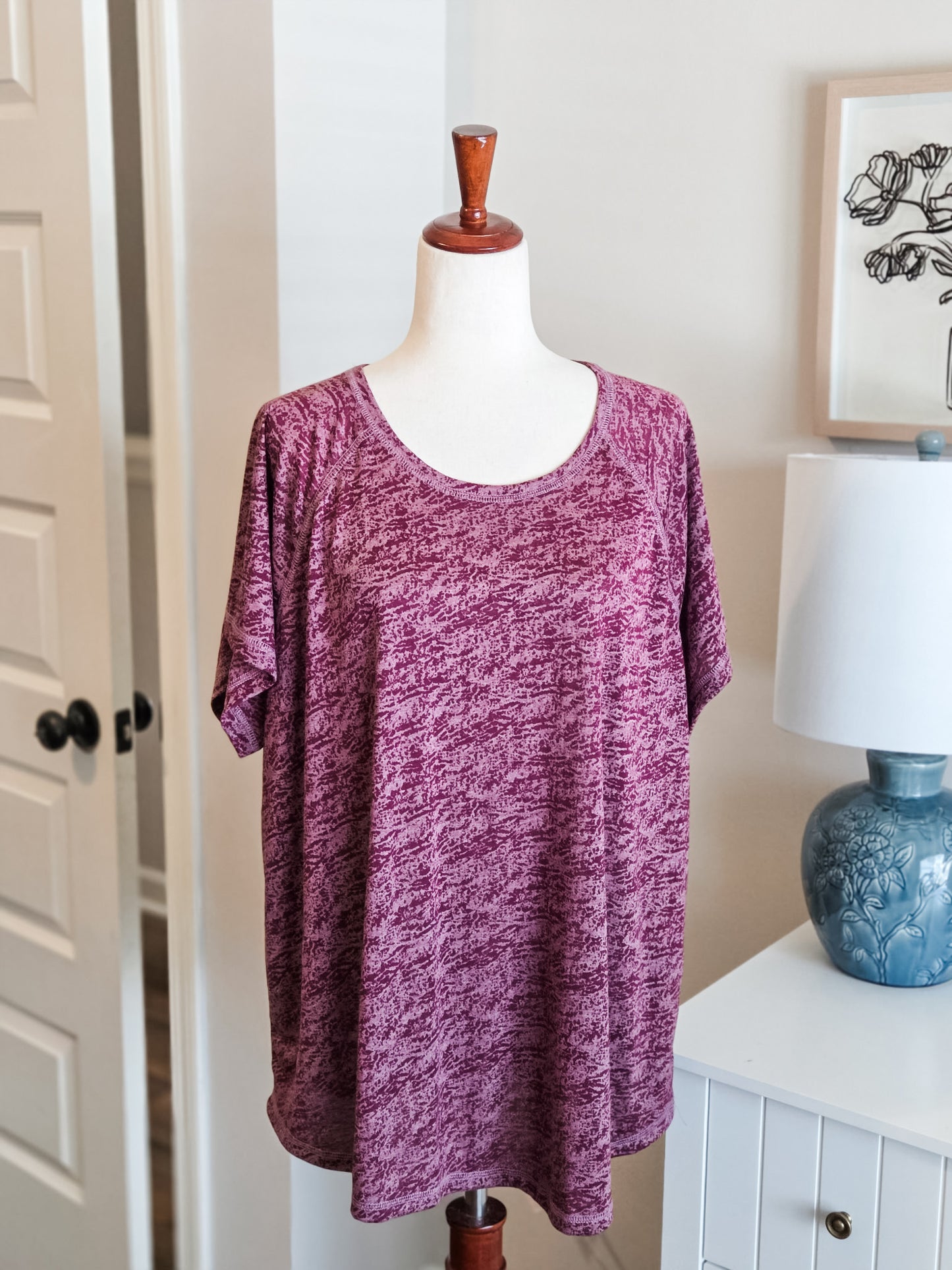 Maroon Athletic Tee 2X