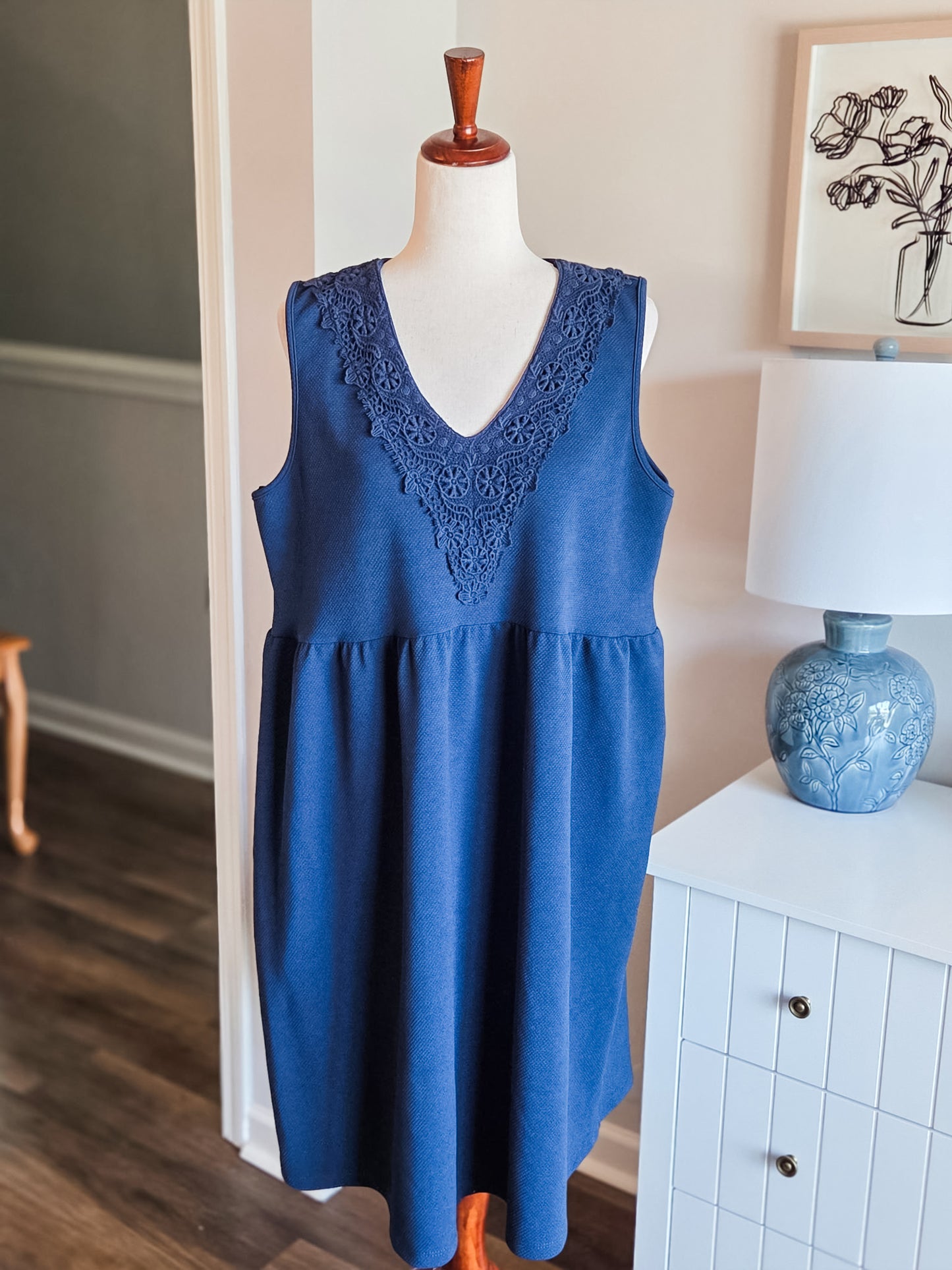 Navy Maternity Dress XL