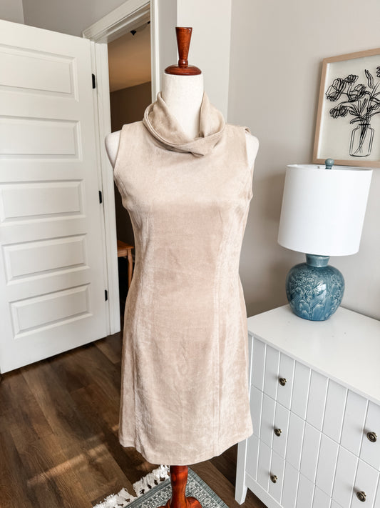 Tan Suede Dress XS