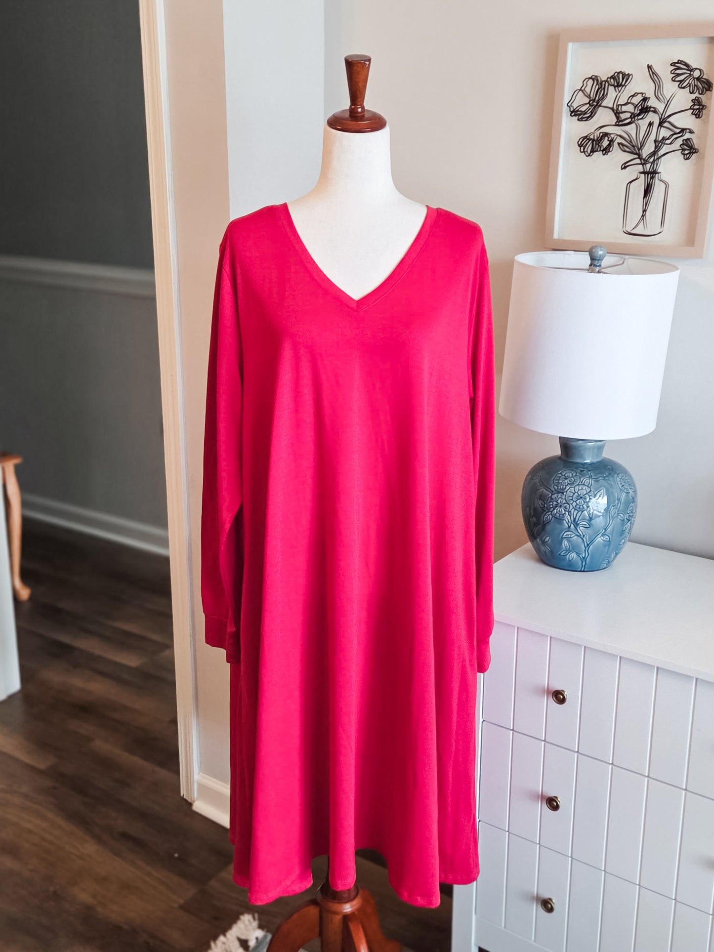 Hot Pink Dress 2X