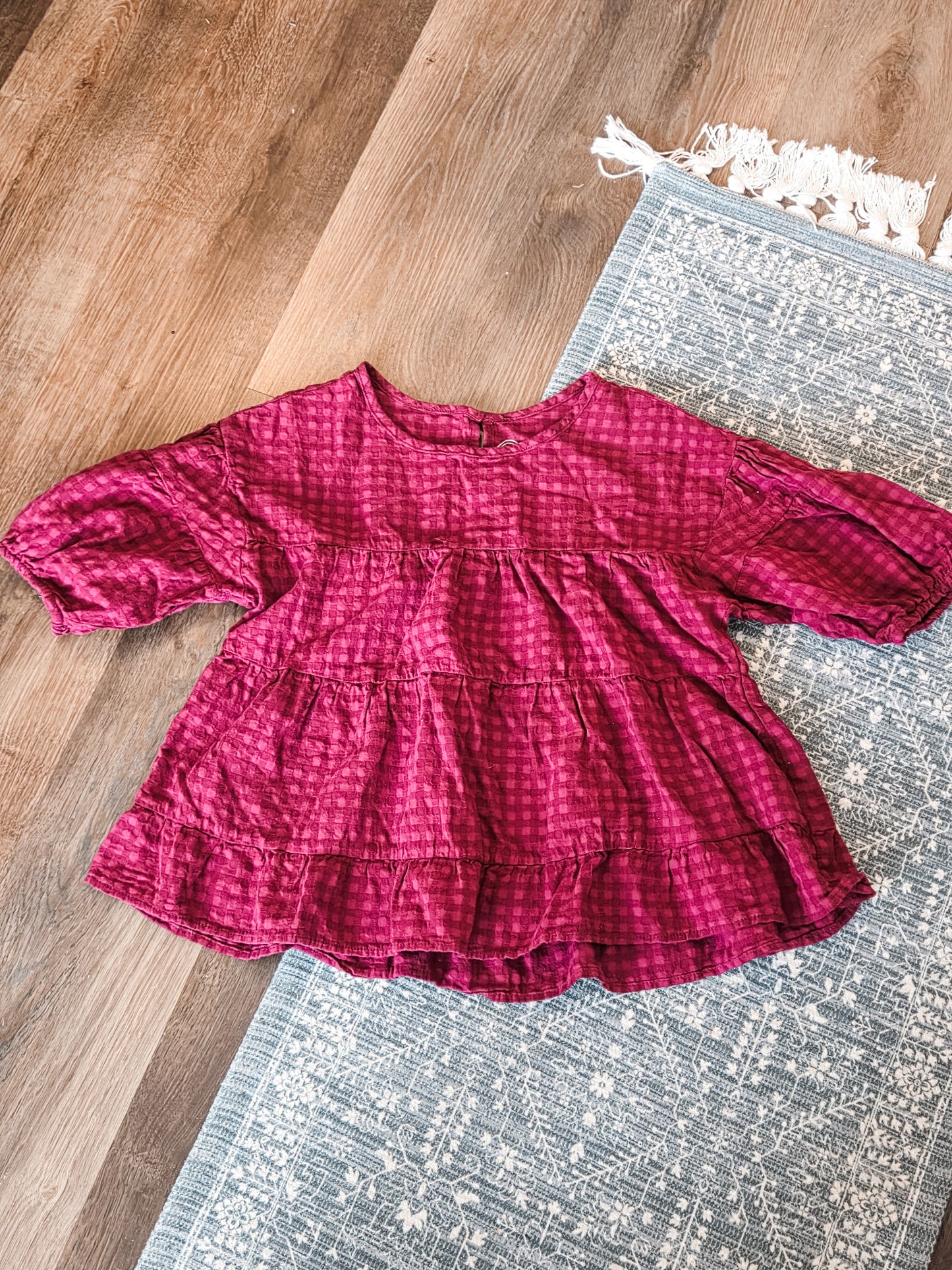 Burgundy Tiered Top Youth L