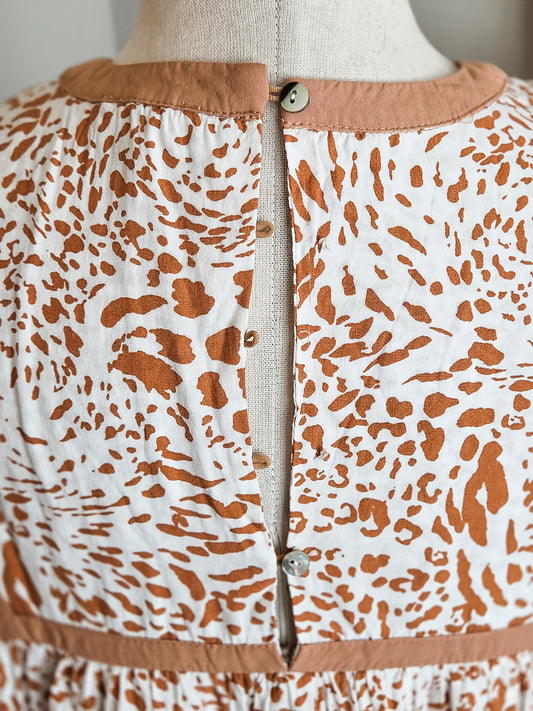 Camel Embroidered Tunic M