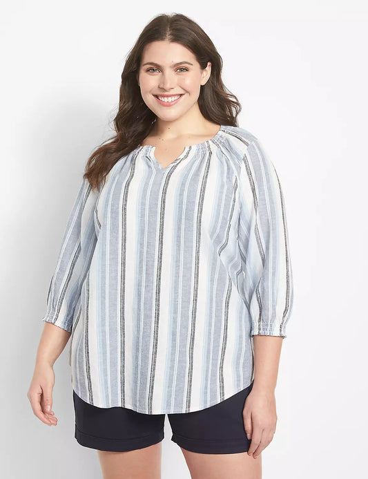 Blue Striped Top 14