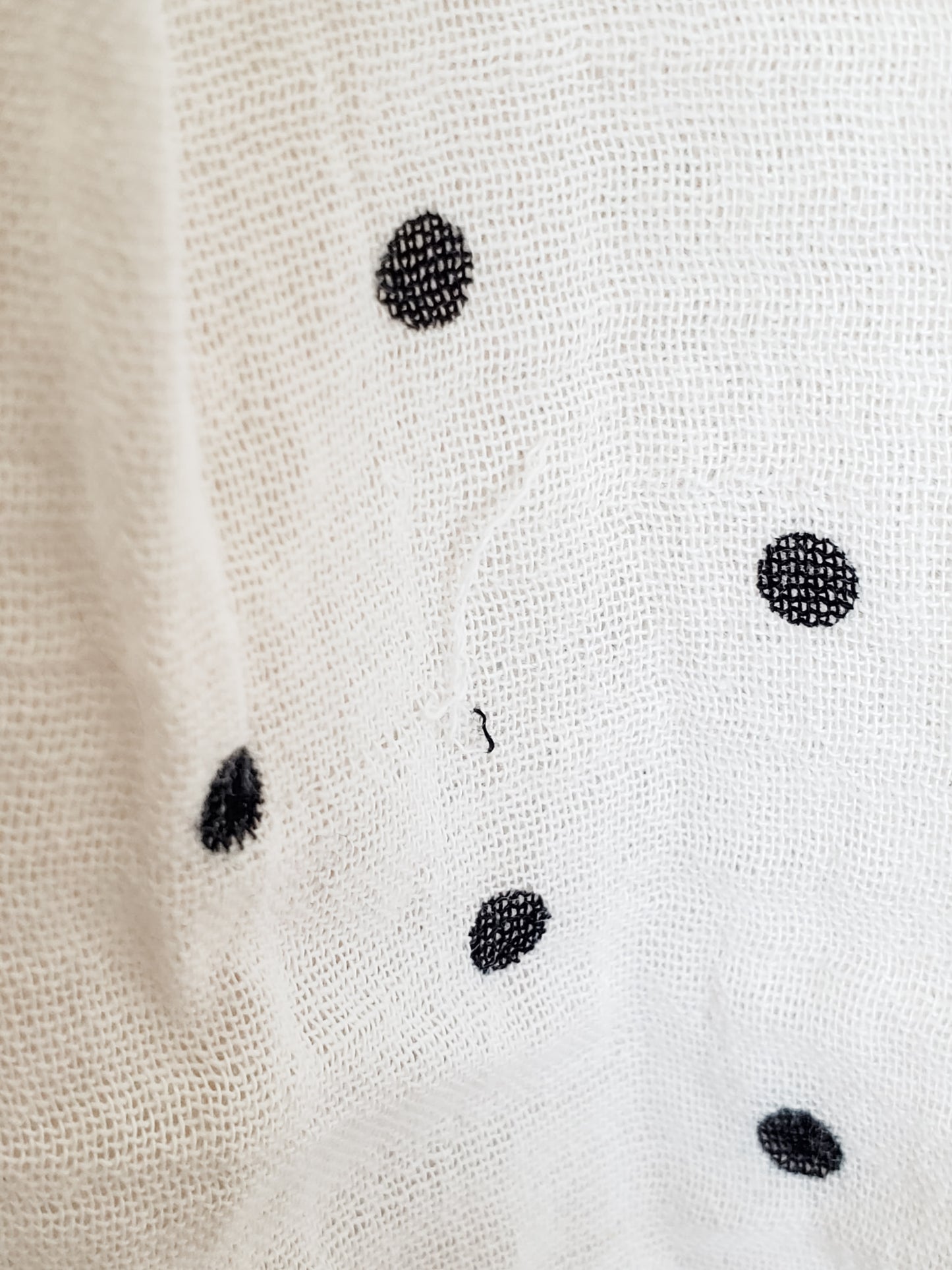Cream Polka Dot Blouse S