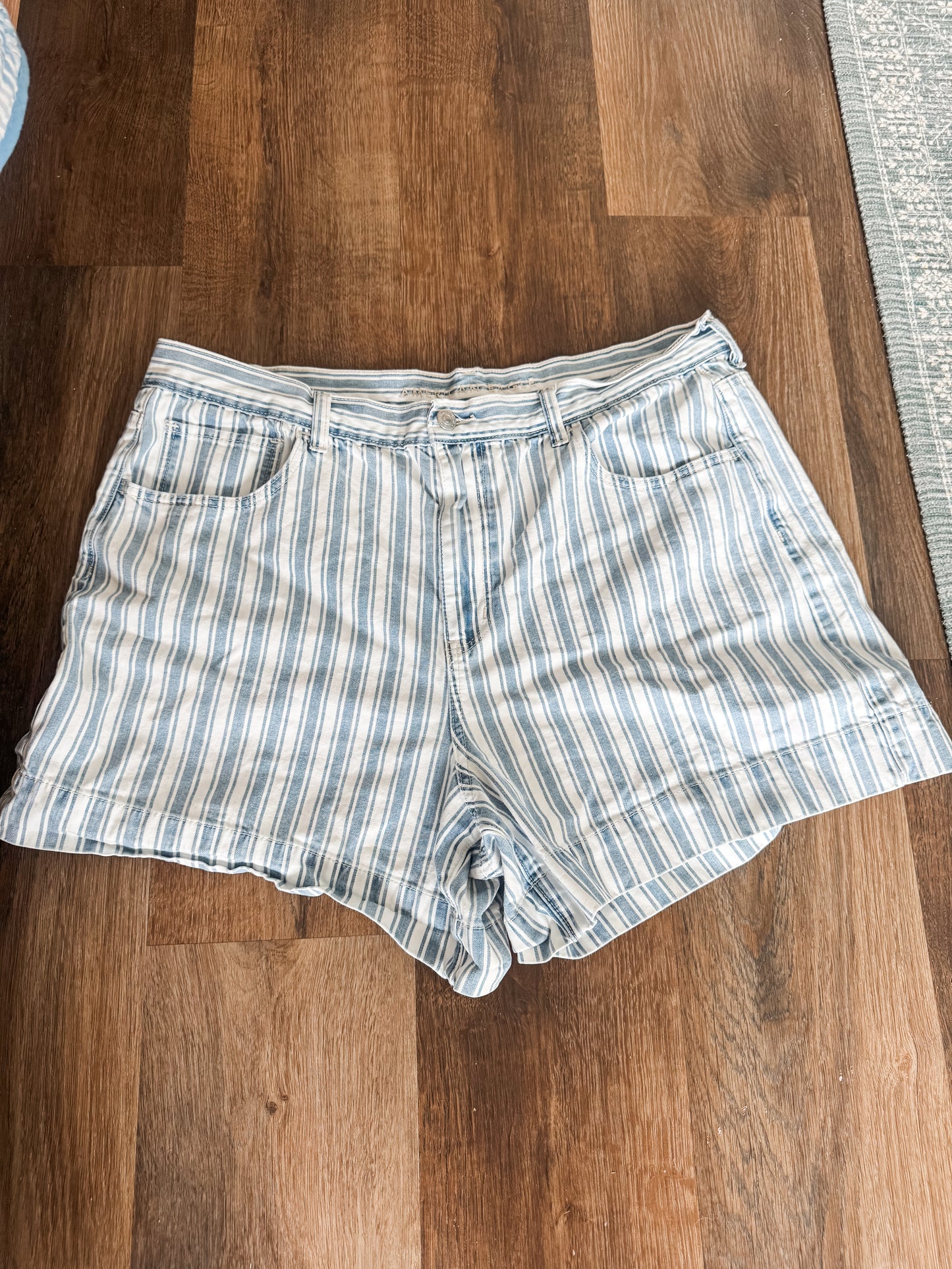Blue Striped Shorts 18
