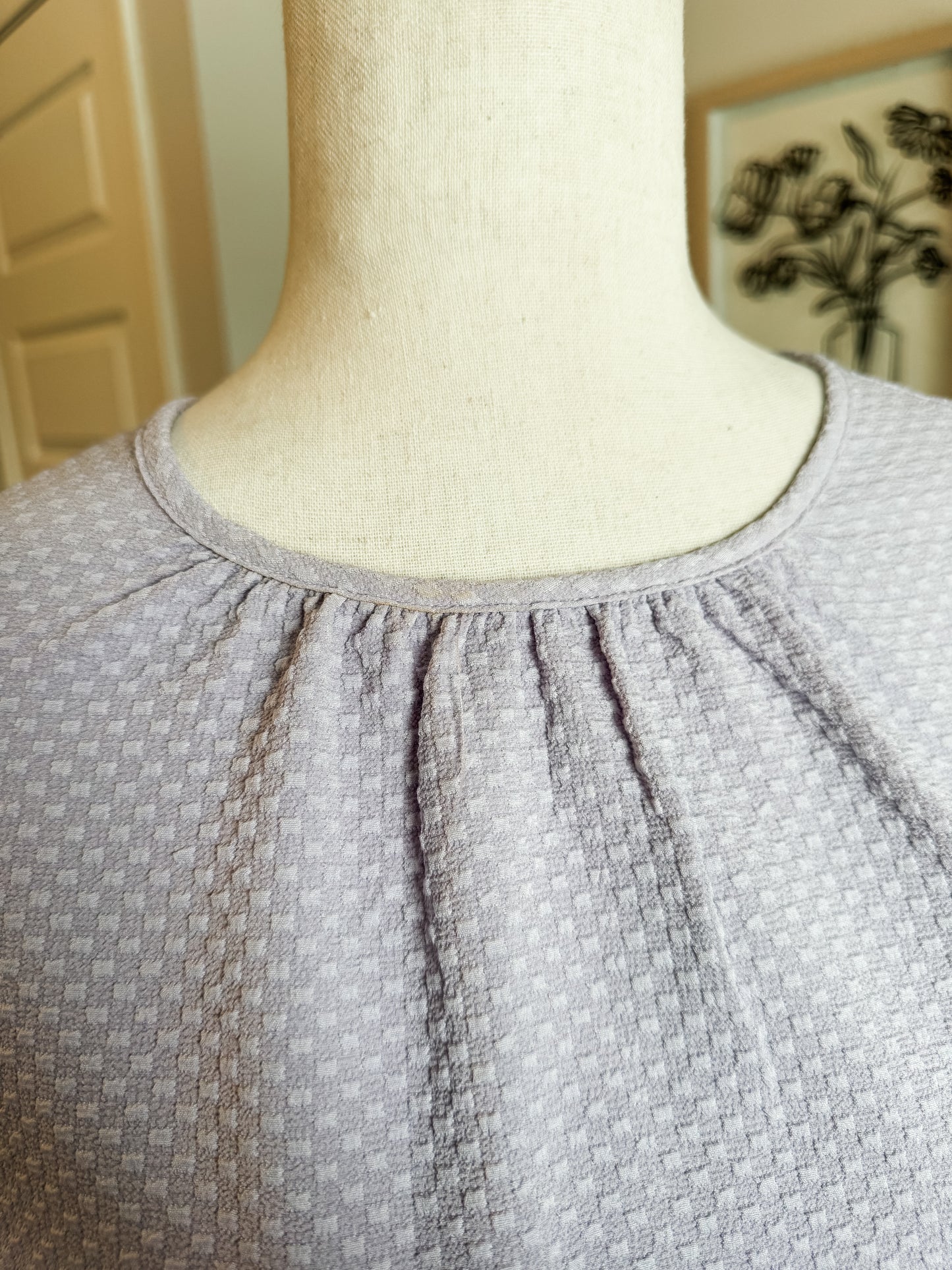 Purple Embroidered Top S