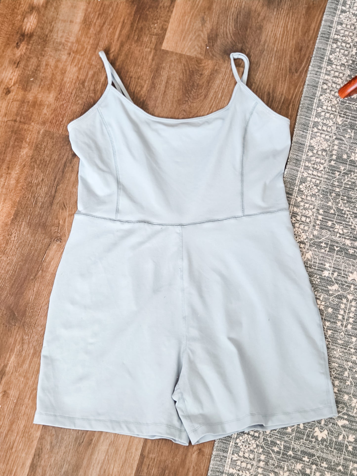 Dusty Blue Athletic Romper XL