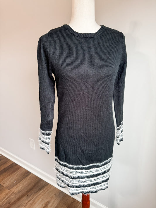 Black and White Sweater Dress XS