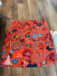 Red Floral Skirt XL