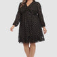 Black Gold Shimmery Dress 18W