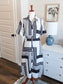 Black White Print Dress S