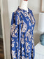 NEW Navy Tan Print Dress