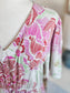 NEW Taupe Pink Red Floral Dress