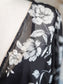 Black Gray Floral Maxi Dress 18W