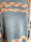 Blue Sweater with Stripes S