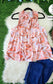 Coral Purple Brown Print Tank L