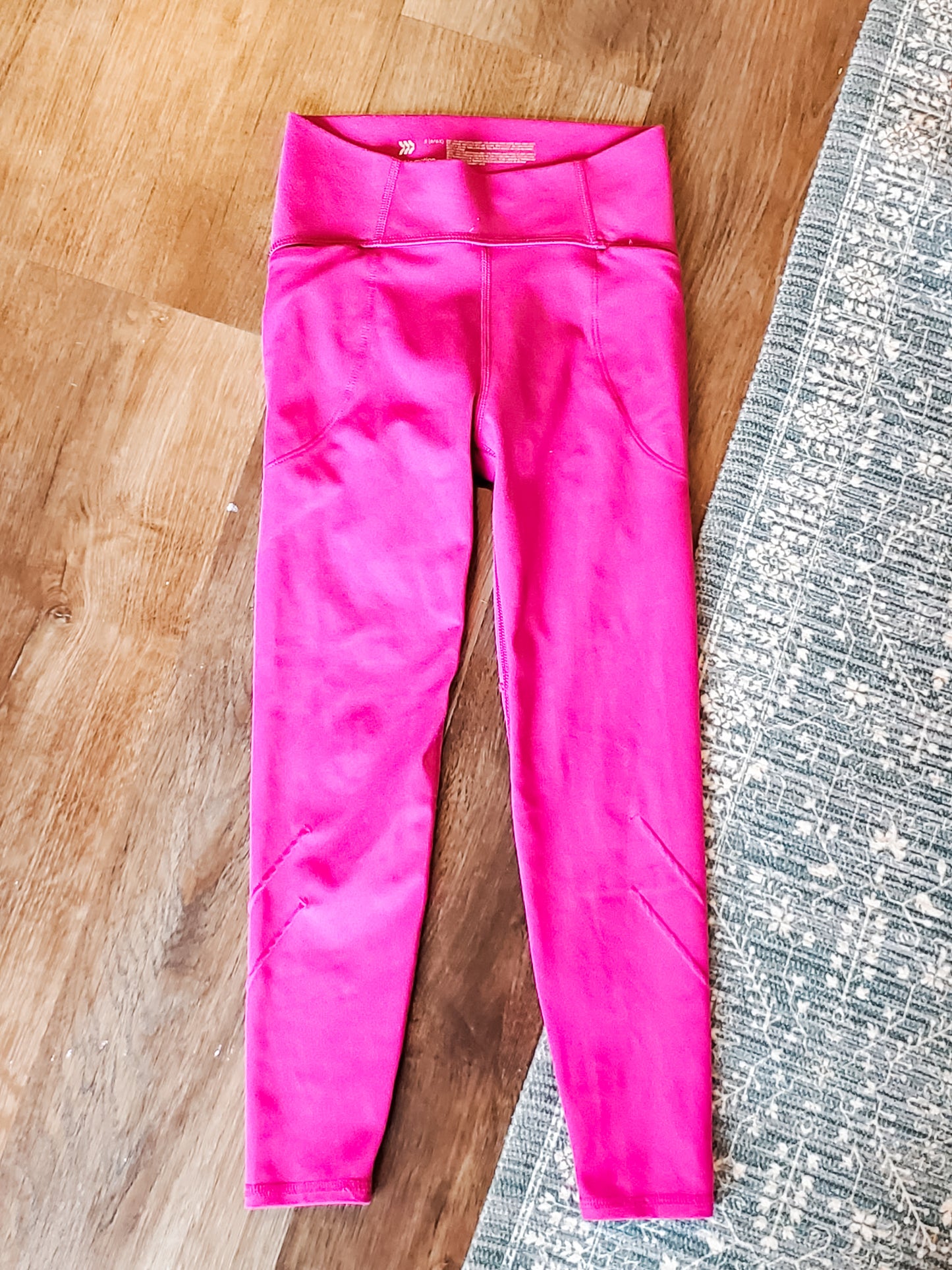 Fuchsia Athletic Leggings Youth 6