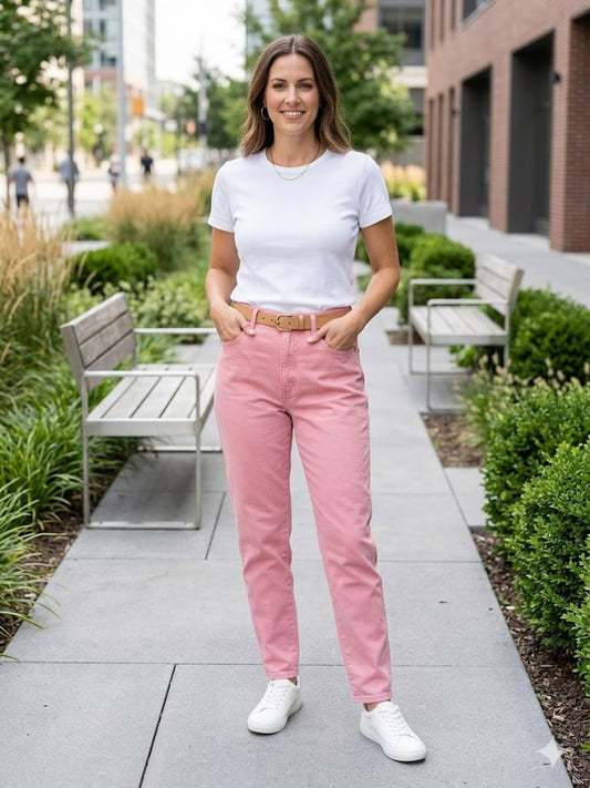Pink Cotton Pants 8