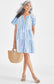 Blue Print Dress XL