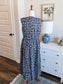 NEW Navy Floral Bow Dress