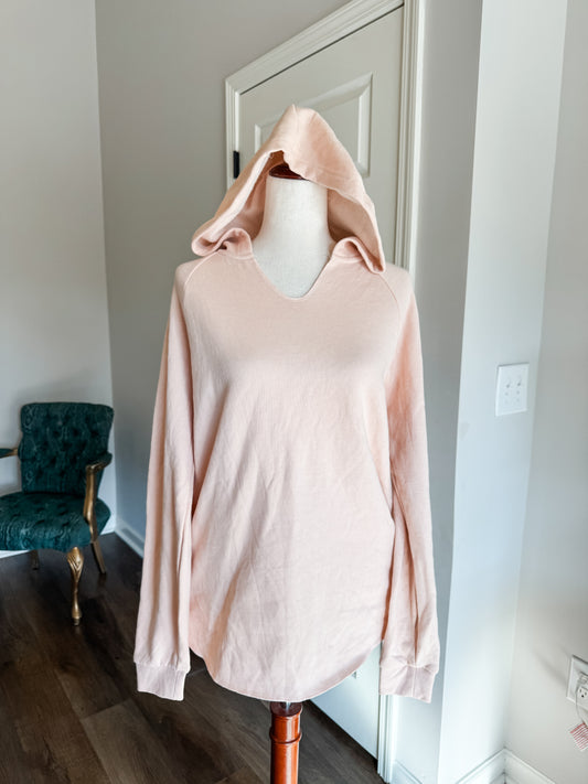 Pale Pink Hooded Top M