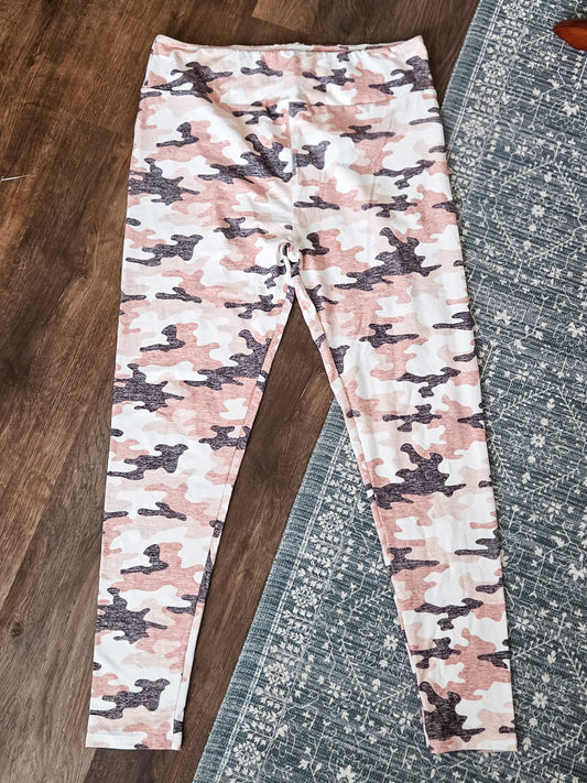 Pink Camo Leggings TC