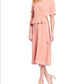 Pink V Neck Dress M