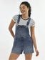 NWT Denim Shortalls XL