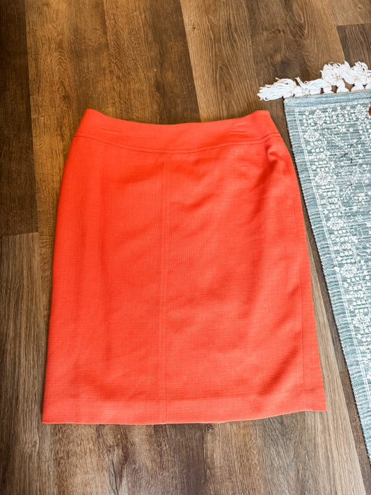 Orange Vintage Pencil Skirt 6