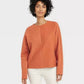 Orange Quilted Pullover M/L