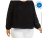 Black Embossed Top M