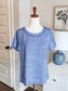 Blue Green Print Top 10