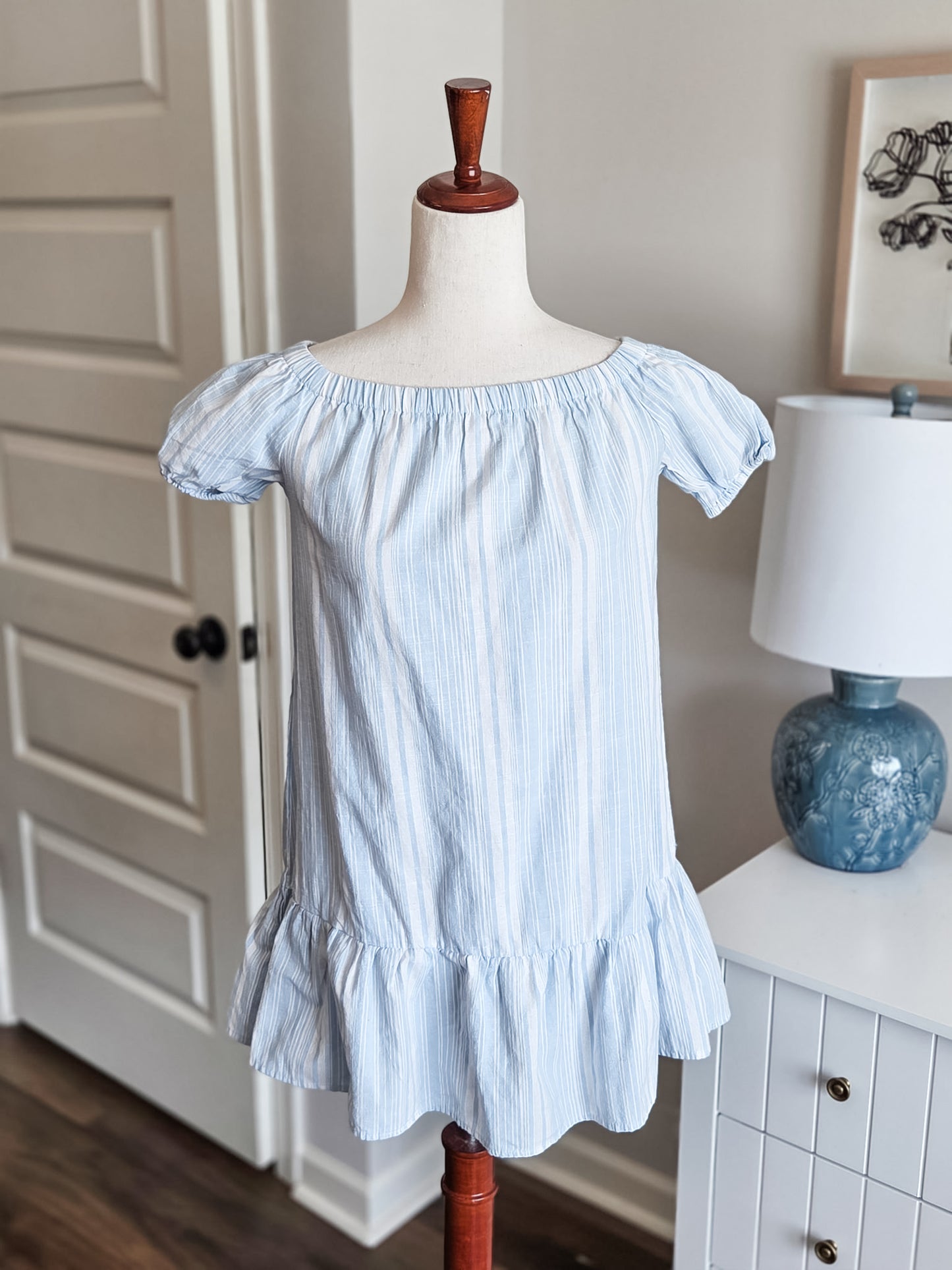 Blue White Striped Tunic XS