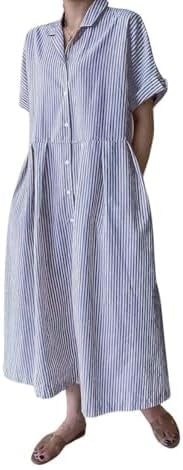 Gray Striped Dress XL-1X