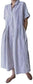 Gray Striped Dress XL-1X