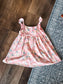 Peach Pineapple Print Dress 2T